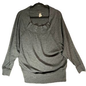 Free People Long Sleeve Knit Scoop Sweater Womens S Gray We the Free